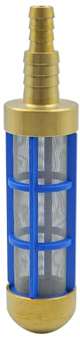 Hsthe Sea Pure Brass Sugfilter Lämplighet 1/2 tum och 3/4 tum för högtrycksrengöringspump Husbil, sugfilter Trädgårdsslangfilter Sugkorg Trädgårdsslangsfilter