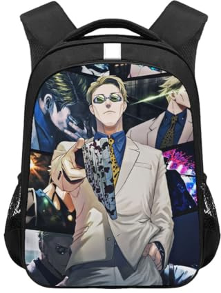 Zhongkaihua Anime-Rucksack, Gojo, Satoru/Fushiguro, Toji-Tasche, Anime-Charakter, bedruckter Rucksack für Jungen, Mädchen, Studenten, Schulbedarf, Outdoor-Reisen, Typ 18, 44*30.5*16CM