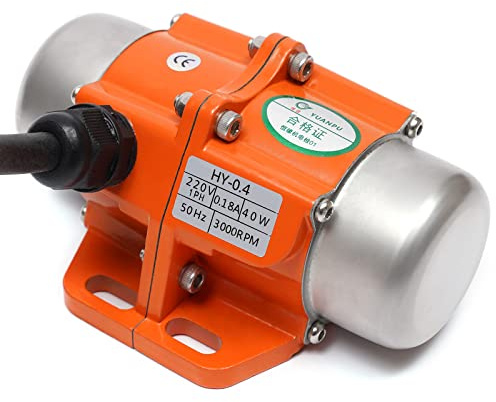 MEHOOSPVN Concrete Vibrator Vibration Motor 40W 220V 3000rpm Single Phase Aluminum/Motor Speed Controller Vibration Motor, ac Vibration Motor Vibrating Asynchronous Vibrator for Sand Shaker Table