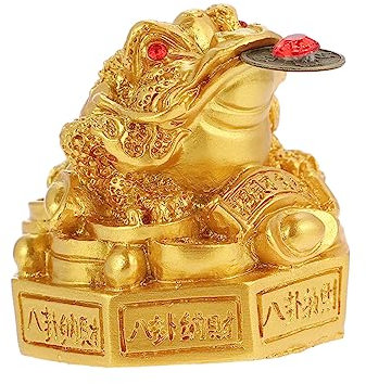 VINTORKY Glücksstatue Aus Kunstharz Bürofigur Dekoratives Ornament Schreibtisch- Robust Und Robust