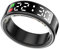 LONGLU Smart Ring for Women Men with LED Display Screen, Fitness Tracker Ring with Heart Rate/Blood Oxygen/Sleep/Sport/ 5ATM Class Waterproof, Health Tracker for iPhone & Android (Black, 10)