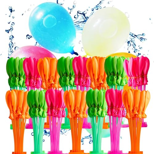 540P Rapid-Fill Self-Sealing Water Balloons Easy to Fill Use,Multicolour Water Balloons Rapid-tying sealing,Summer Fun Splash Water Balls for Outdoor Games,Kid Adult Parties and Backyard Water Fights