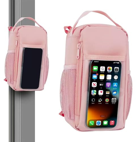 Orablooiva Bolsa De Gimnasia Magnética Con Ventana Transparente Para Teléfono Fuerte Soporte Magnético Para Botella De Agua Bolsa De Entrenamiento Manos Libres Fijación S