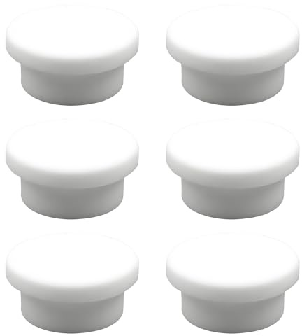 6 Pcs Embellecedor Lavabo Agujero de Goma, Tapón Rebosadero Lavabo Universal, Tapa Rebosadero Lavabo para Baño y Cocina, Embellecedor Fregadero de Reemplazo, Flexible y Duradero