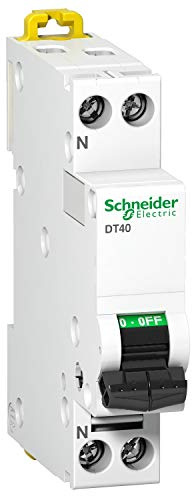 disjoncteur phase + neutre - schneider prodis dt40 - 32 ampères - courbe c - a9n21028