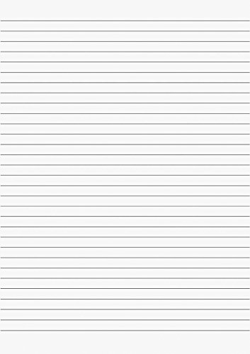 Brunnen Kanzleibogen/Klausurbögen - liniert - A4 / 210 x 297 mm - 250 Bögen - Weiß - Antwortblätter - Chinesisch