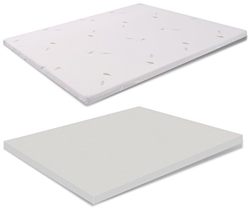 miasuite i sogni italiani Topper aus Memory Foam 160x190 - Höhe 3 cm, Abziehba, Aloe Vera, Medizinprodukt