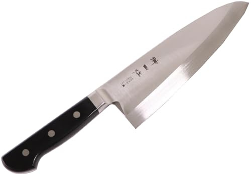 Kanda 129098 Deba Knife 8.3 inches (21 cm), Made in Japan, Commercial Use, With Tip, Sashimi, Fish, Molybdenum Steel, Black Plywood