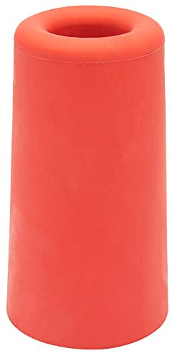 WAGNER Fermaporta VULKANO BIG - Diametro Ø 40 x 73 mm I Fermaporta a pavimento/a muro da avvitare I Fermaporta rosso in stile retro in gomma piena - 15207121