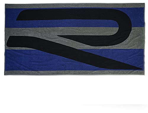 Volkswagen 5H6084500 Badelaken R Design Strandtuch Handtuch Badetuch 180x80cm, Schwarz