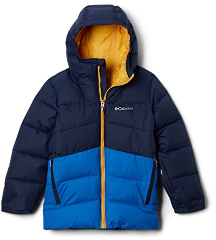 Columbia Arctic Blast Jacket, Chaqueta De Esquí para Niños, Collegiate Navy/Bright Indigo, Talla S