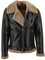 Hollert Herren Lammfelljacke James WALNUSS/Cappuccino Winterjacke Felljacke Bomberjacke Fliegerjacke Merino Schaffell warm Größe M