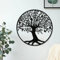 DUOOLN Decorazione da parete con albero della vita, grande decorazione da parete in metallo, albero genealogico, da appendere alla parete per bagno, cucina, soggiorno, camera da letto, interni ed