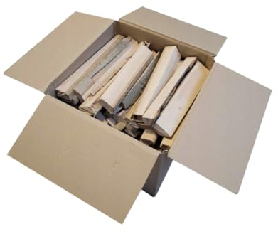 WOODOK Bois d'allumage en bois de hêtre - Bois de chauffage de qualité supérieure pour cheminées, poêles et barbecues - Combustion propre, allumage rapide, idéal pour fumer - Emballage pratique dans