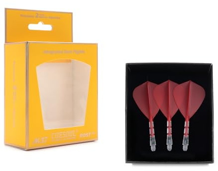 CUESOUL ROST T19 Integrated Dart Shaft and Flight Kite Shape,Set of 3