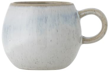 Bloomingville Paula Tasse à expresso, bleue, faïence, 7 x 6 cm, 140 ml