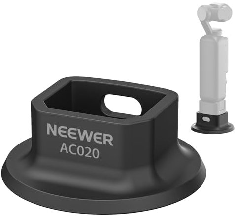 NEEWER Base di Supporto per Pocket 3 in Silicone, ø64mm Base Fotocamera da Tavolo Antiscivolo, Antigraffio, Morbida e Stabile, Accessorio Compatibile con DJI Osmo Pocket 3 Gimbal Camera, AC020