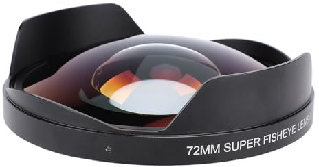 0,3x Fisheye-objektiv för Kamera, 72 Mm Tråd Vid Vinkel 180 ° Fiskögonlins med Huva, Flerbelagda Glasoptik, Passar för Landskap/arkitekturfotografering (35-100mm fokus)