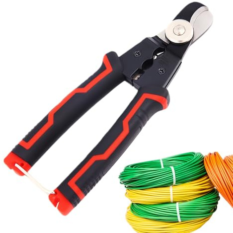 Pelador De Cables Eléctrico | Herramienta de Corte para Cables y Alambres | Pelacables De Múltiples Funciones,Para Recortar Dividir Crimpar Cizallar Sujetar Enrollar Y Uso Doméstico