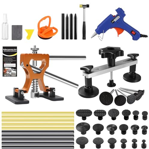 AUTOPDR Paintless Dent Repair Kit for Car, PDR Dent Removal Tools with Dent Lifter & Pro Dent Puller Tabs, Auto Body Dent Puller for Car Dent Repair, Hail Damage Repair