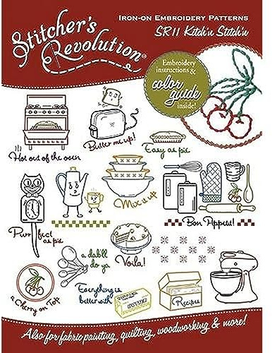 Aunt Martha's Stitcher's Revolution Iron-On Transfers-Urban Garden