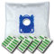 40 x Mr.Clean Staubsaugerbeutel + 40 Duftstäbe geeignet für AEG VX7 X Power VX7-1-BO-A VX7-1-DB VX7-1-WR-P