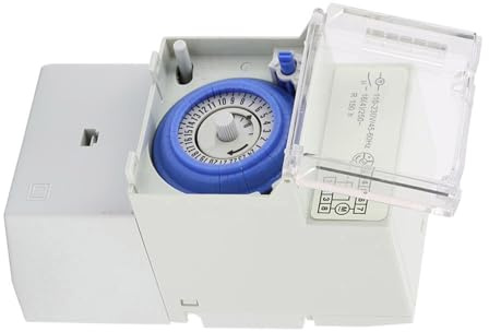 Temporizador 110-230v en la pared Temporizador de interruptor de 24 horas Temporizador mecánico analógico Manual/Interruptor de tiempo del controlador automático