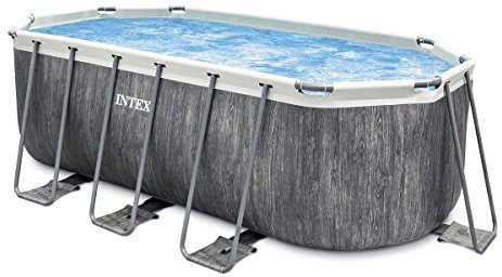Intex - Kit de Piscina Tubular baltik Ovalado (4,00 x 1,22 m)