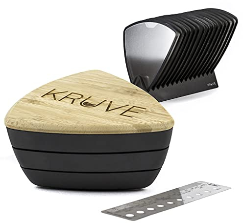 Kruve KVS2002Plus-B Sifter with 15 Sieve stand-Black-KVS2002Plus-B, Stainless Steel