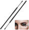 WLLHYF 2 pennelli professionali per trucco per occhi, ultra sottili, strumento di trucco morbido, per ombretto, gel, crema in polvere, donne e ragazze