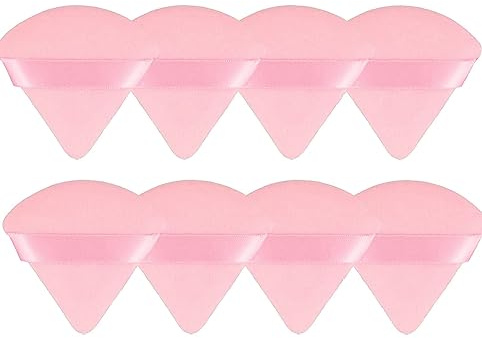 8 Pieces Triangle Powder Puff Face Soft Triangle Makeup Puff Velour Cosmetic Foundation Blender Sponge Beauty Makeup Tools