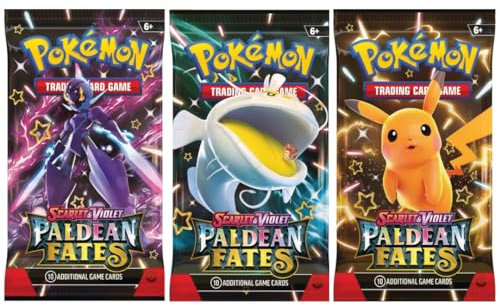 HEART FOR CARDS - Paldean Fates 4.5 - Booster Packs - 30 brandneue Karten - ENGLISCH + Heartforcards® Versandschutz