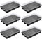 6 Stück Kunststoff Anzuchtschalen ohne Bodenlöcher, Garden Greenhouse Plant Tray, Setzling Starter Tabletts, Treibhaus Anzuchtschale mit Deckel, Treibhaus Anzuchtschale für Pflanzen Anzuchten Garten