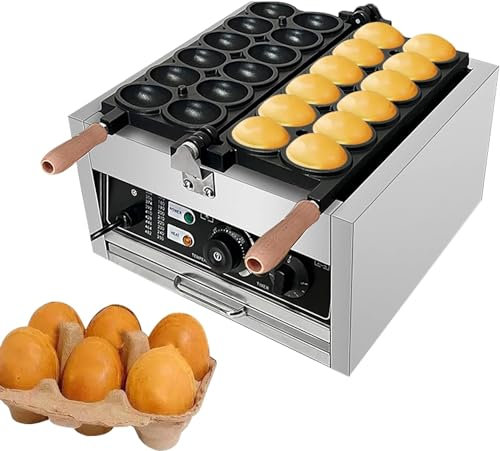 QUSYZD Gaufrier, Machine à gaufres Commerciale, gaufrier à œufs antiadhésif, gaufrier à Bulles électrique pour Usage Domestique,