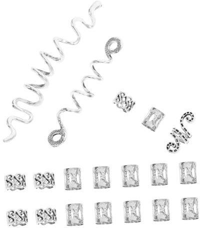 PACKOVE 38piezas Accesorios De Joyería Para Trenzas De Adornos Para Dreadlocks Decoraciones De Pelo y Abalorios De Estilo Adecuados Para Fiestas y Bodas