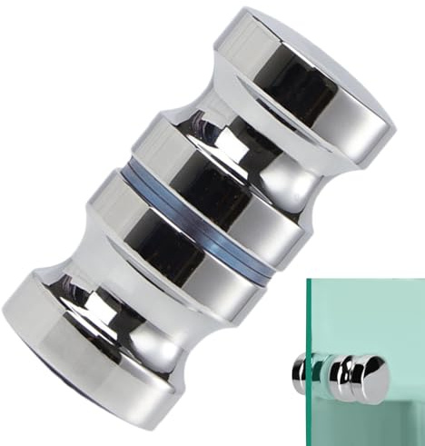 Generisch Pomello per porta doccia – Maniglia per porta in doccia – Maniglia per porta in senza pioggia Dooir Pull Knoib | rotondo Dor Pulll – Hardware – con manico