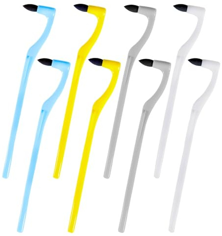 8 Pcs Tooth Plaque Remover, Professional Stain Eraser Remover for Teeth, Tartar Remover Tools for Removing Plaque & Stain (White & Blue & Grey & Yellow)
