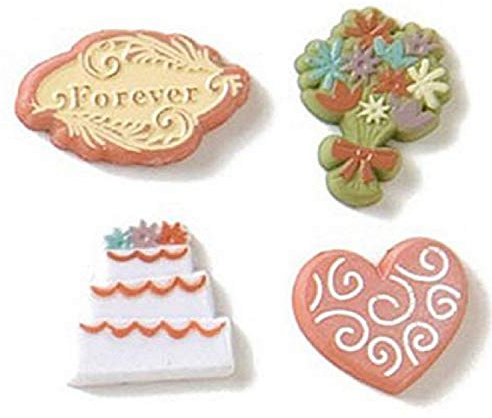 Karen Foster 01624 Design Scrapbooking Keepsake Brads, Wedding