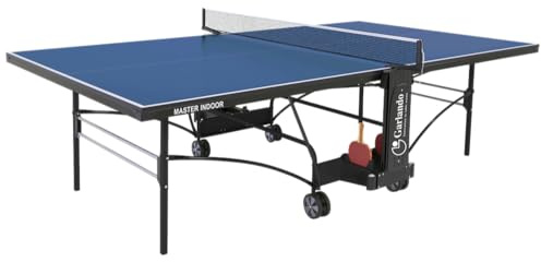 Garlando Tavolo da Ping Pong Master Indoor Con Ruote Per Interno Blu