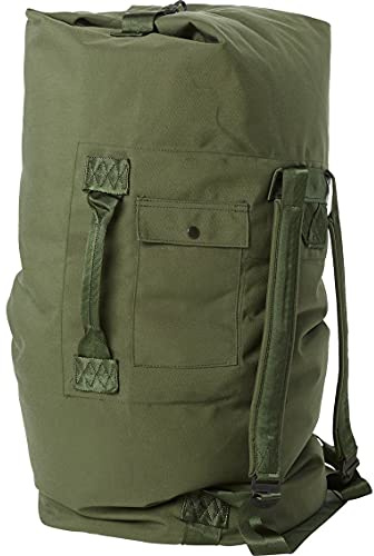Military Outdoor Clothing Previously Issued U.S. G.I. Olive Drab Cordura Duffle Bag