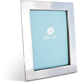 Arthur Court Designs Aluminum Metal 5x7 Classic Engravable Photo Frame