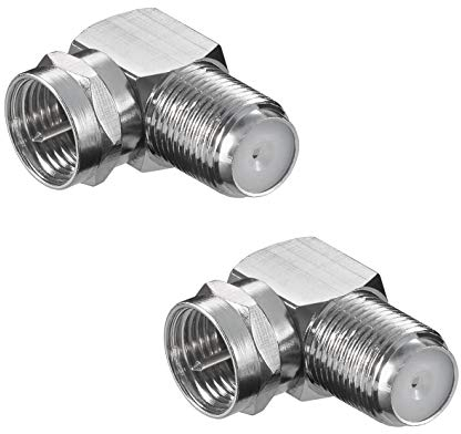 PerfectHD Antennenendstück F-Stecker 2er Set F-Stecker gewinkelt