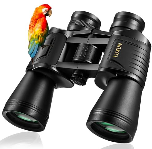 LUXUN 10x50 Fernglas für Erwachsene, Fernglas mit Nachtsicht bei Schwachem Licht, BAK4 Prism HD für Outdoor Jagd, Wandern, Safari und Vögel Beobachten
