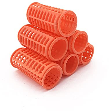 NIKO - Bigodini a Scatto con clip, per capelli ricci e onde, per acconciature da parrucchiere, parrucchiere, barbiere, colore casuale (20 mm) Pink