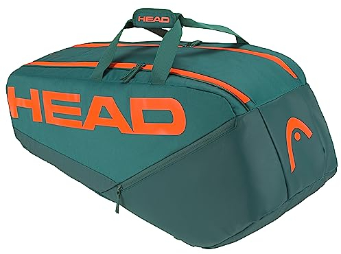 HEAD Unisex – Erwachsene Pro Racquet Bag Tennistasche, Cyan/orange, M