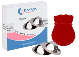 Minora Evva Silberhütchen zur Anwendung bei Wunden Brustwarzen,%100 Handgemacht, Nickelfrei