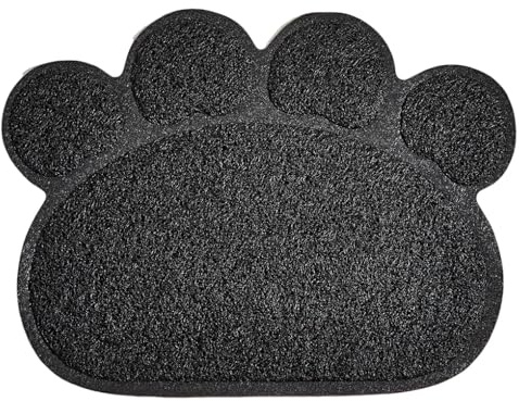 siduytin Tapis de piégeage de litière pour Chat, Facile à Nettoyer et fabriqué en PVC, Tapis de bac à litière, napperons à Fond antidérapant, Noir