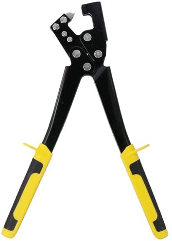 Crimpadora Pernos Acero Ligero, Alicates Engarzar Quilla Perforación Fijos, Herramienta Engaste Traba Metal Manual Paneles Yeso, Arrugador Espárragos para Construcción Viviendas, Oficinas, Almacenes
