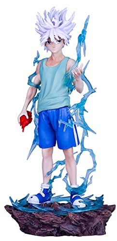 Xinnice Killua Zoldyck Figurine PVC Anime Personnage Figurine d'action Manga Objet de collection Modèle Statue Voiture Bureau Décorations Ornement Cadeaux