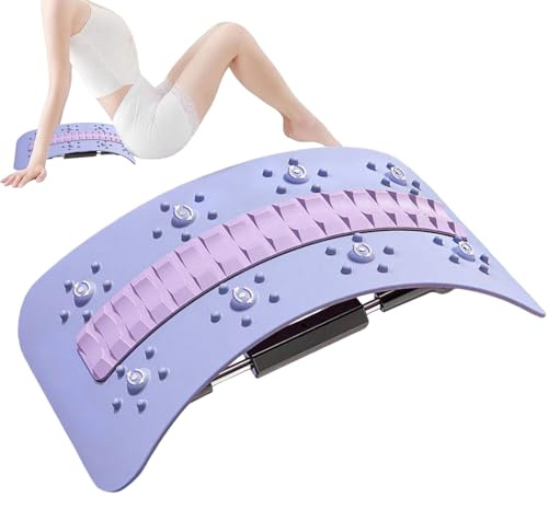 doyandader Estirador De Espalda, Estirador De Espalda Lumbar, Tabla Lumbar, Tabla Crujido Ajustable, Diseño Ergonómico, Para Ejercicio Muscular, Corrección Posición, Sueño Espinal